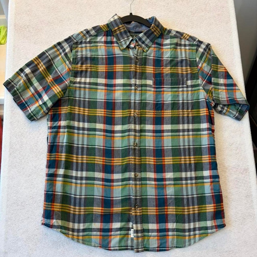 Woolrich Multi-Color Plaid Button Up Shirt - Size M